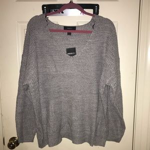 Grey Knit Sweater